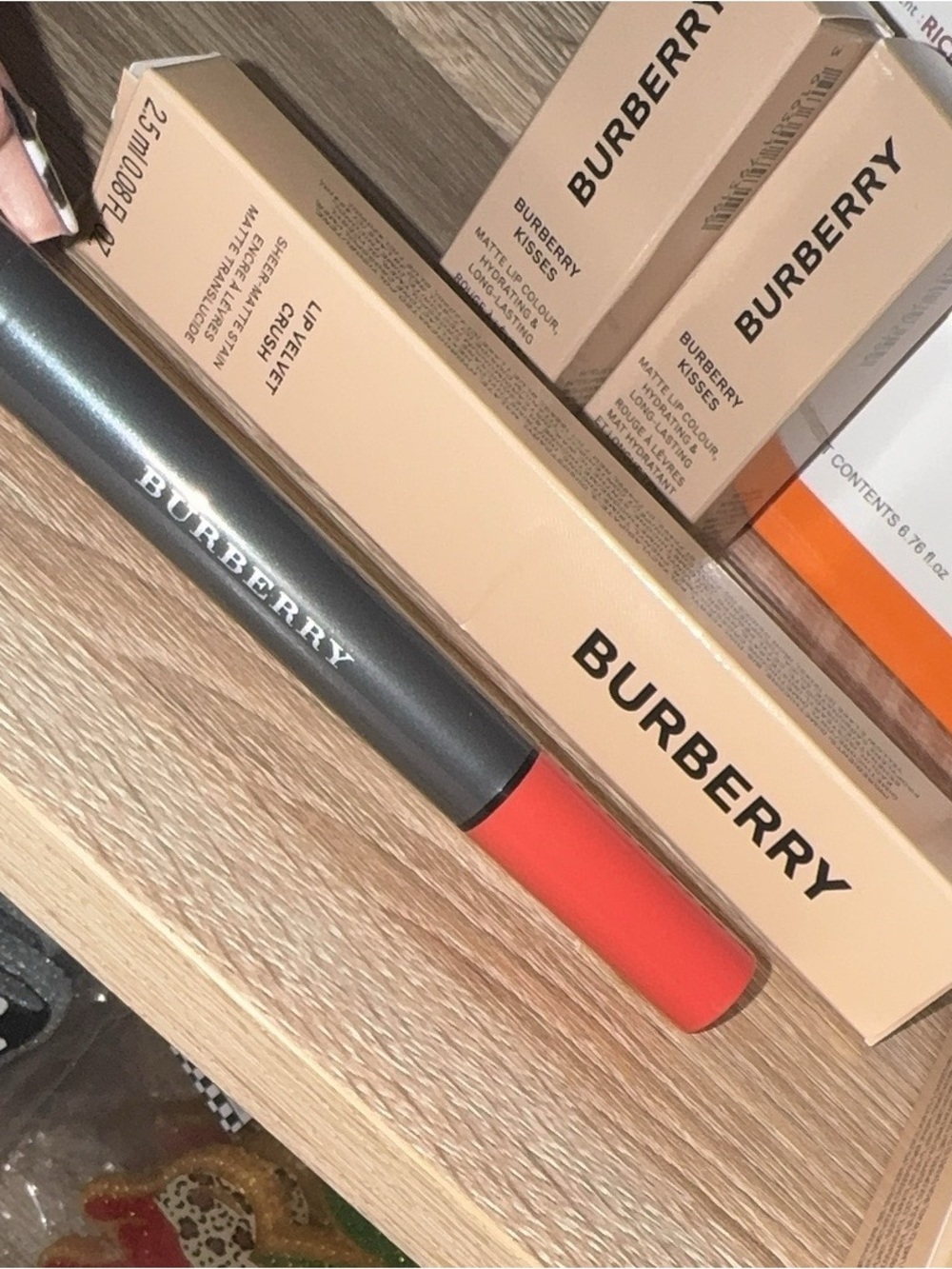 Burberry Matte Lip Crush Liquid Lipstick - Bright Coral Orange
